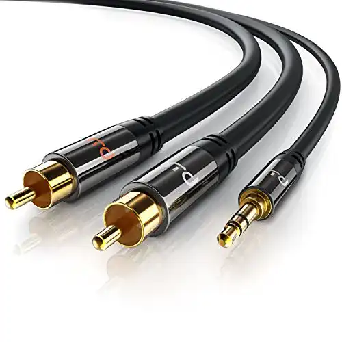 Cinch-Kabel CSL-Computer, Cinch auf Klinke, 2m, 3,5mm