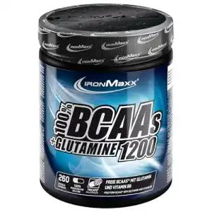 BCAA Kapseln Ironmaxx mit L-Glutamin – 1200 mg (260 Tricaps)