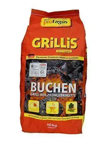 Grillkohle Profagus 10 kg – Holzkohlebriketts für Grillen