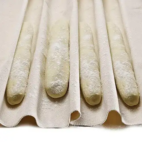Bäckerleinen Ooklee Gärtuch für Baguette- und Brotteig 76,2 x 45,7 cm