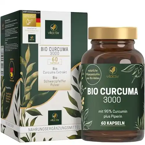 Kurkuma Kapseln Vitactiv Bio Curcuma 3000 hochdosiert