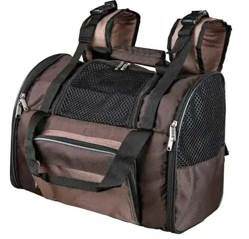 Trixie Hundebox Rucksack Shiva, 41 x 30 x 21 cm, braun