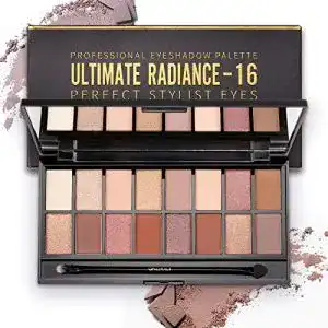 Lidschatten Palette OnlyOily mit 16 Farben in Matt, Schimmer und Glitzer