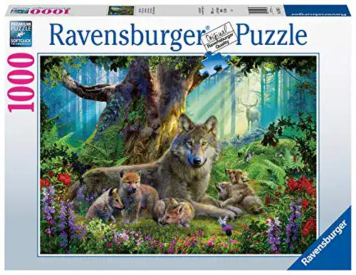 Puzzle Ravensburger 15987 – Wölfe im Wald – 1000 Teile