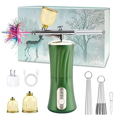 Airbrush-Set Daakro 2024 Upgrade Kabelloses Airbrush-Set mit 30 PSI