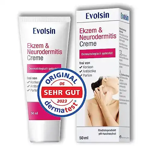 Neurodermitis-Creme Evolsin für Ekzeme und trockene Haut