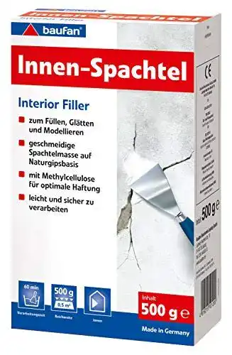 Wandspachtel Baufan Innen Spachtel auf Naturgipsbasis 500 g