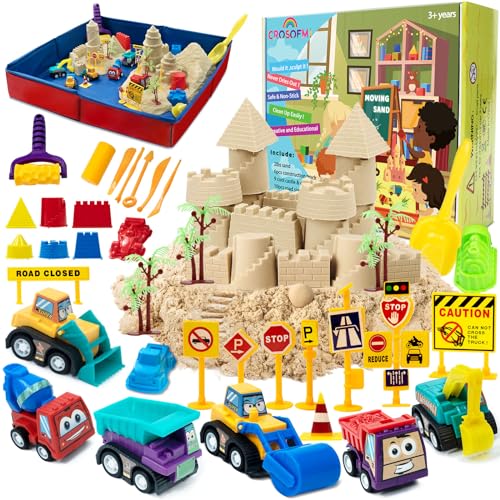 Spielsand Crosofmi Magic Sand Set für Kinder Faltbarer Sandkasten