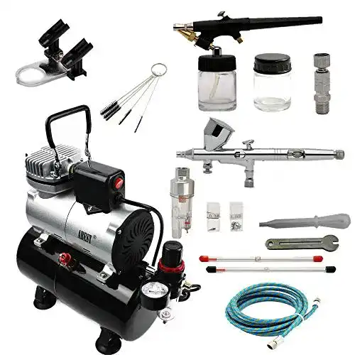Airbrush-Set ABEST Kompressor-Kit mit Zubehör