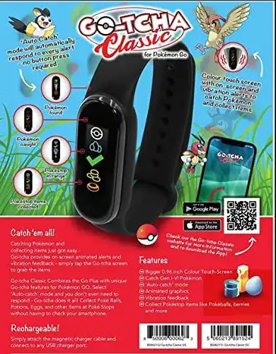 Pokémon Go GO-TCHA Classic Armband von Datel für Mobile