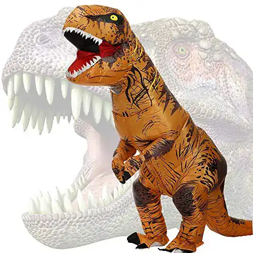 Aufblasbares Dino-Kostüm für Erwachsene im T-Rex Design