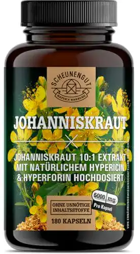 Johanniskraut Kapseln von Scheunengut – 180 Stück, 5000mg