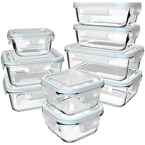 Frischhaltedose Genicook aus Glas Vorratsbehälter für Lebensmittel