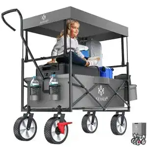 Bollerwagen mit Dach von Kesser faltbarer Handwagen für Transport