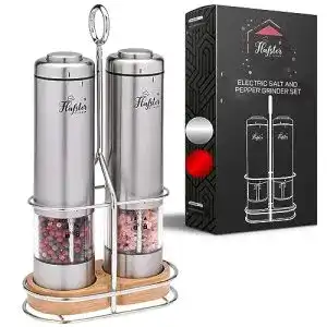 Elektrische Salz- und Pfeffermühle von Flafster Kitchen im Vergleich