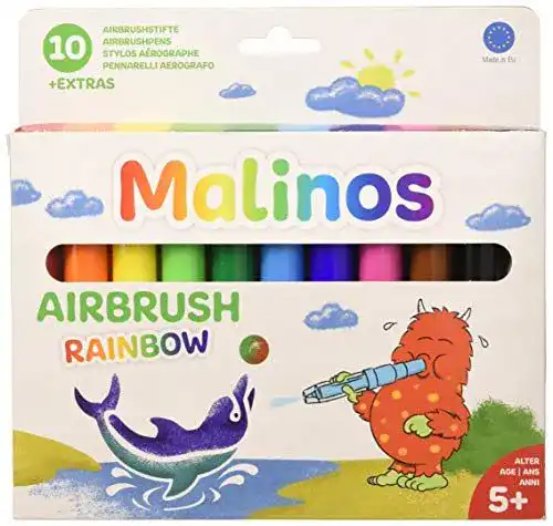 Pustestifte Malinos 300914 Airbrush Rainbow im 10er Set