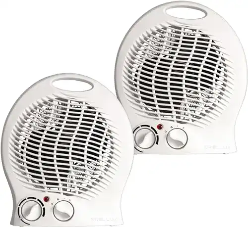 Brollux Elektroheizung 2000W mobiles Heizgerät FH1B für bis zu 20qm