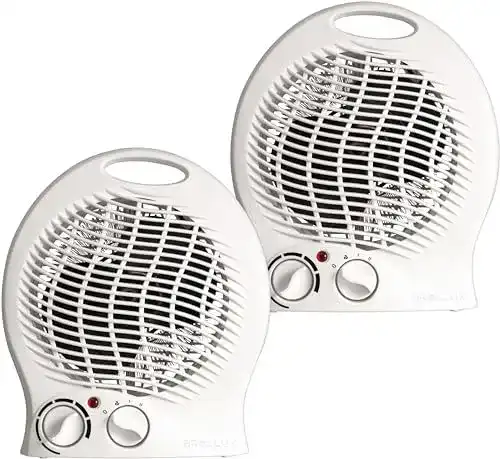 Brollux 2x Elektroheizung 2000W mobiles Heizgerät