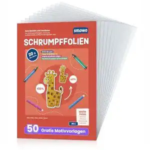 Schrumpffolie Smowo 20 Stück transparent für kreative Bastelprojekte