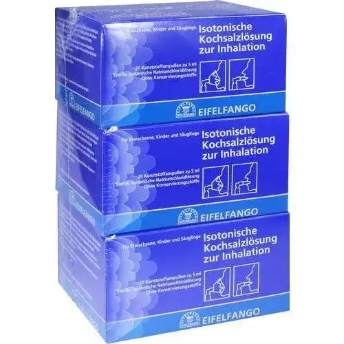 Inhalationslösung mit isotonischer Kochsalzlösung 60x5ml für die Inhalation