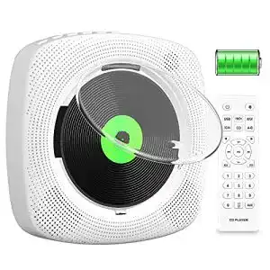 Tragbarer CD-Player KOVCDVI mit Bluetooth und Wandmontage