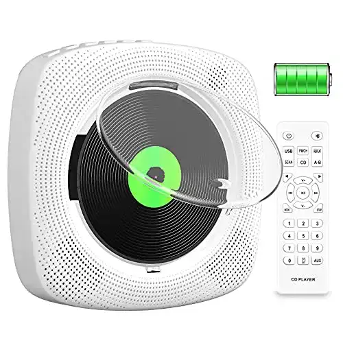 Tragbarer CD-Player KOVCDVI mit Bluetooth und Wandmontage