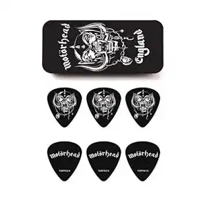 Jim Dunlop Warpig Medium Plektren im 6er Set für Gitarristen