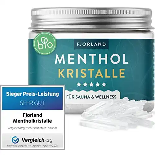 Mentholkristalle für Sauna von Fjorland, 100 g