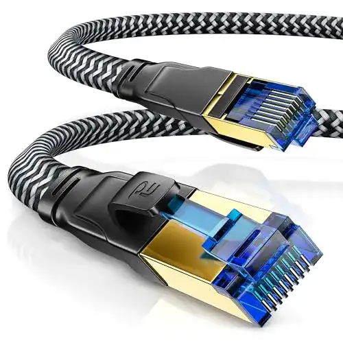 Netzwerkkabel CSL-Computer Cat 8 LAN Kabel 10m 40Gbps
