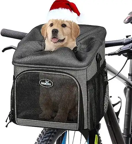 Hundefahrradkorb Wakytu für Vorderanbringung