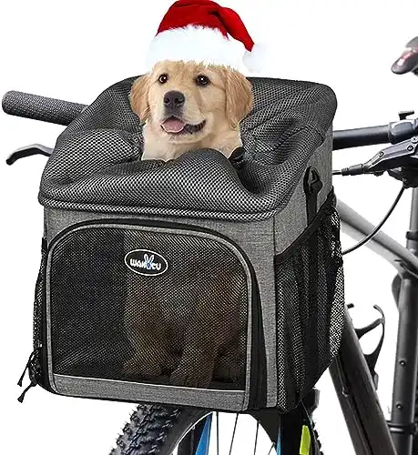 Hundefahrradkorb Wakytu für Vorderanbringung
