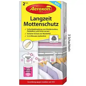 Mottenschutz Hänger von Aeroxon, 3×2 Stück, für Kleiderschränke