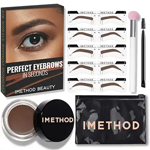 Augenbrauenstempel Set von Imethod mit Schablonen und Pinsel