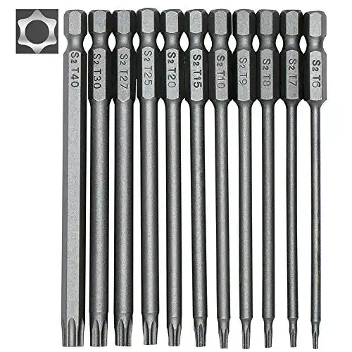 Lange Torx Bits Set Yimorex 11 Stück für Schraubendreher