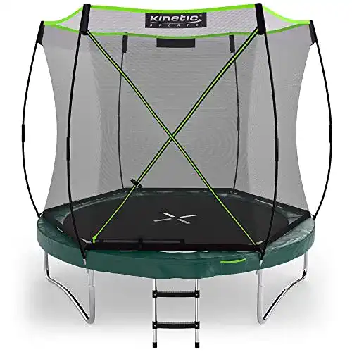 Trampolin 244 cm Kinetic Sports mit Federlos-Design