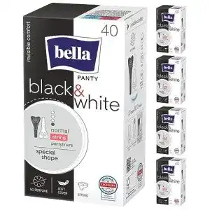 Slipeinlagen Bella Panty für Tanga – 5er Pack in Schwarz und Weiß