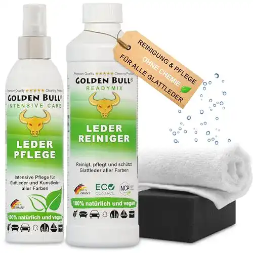 Lederpflege-Set von Golden Bull für Lederreinigung und -pflege