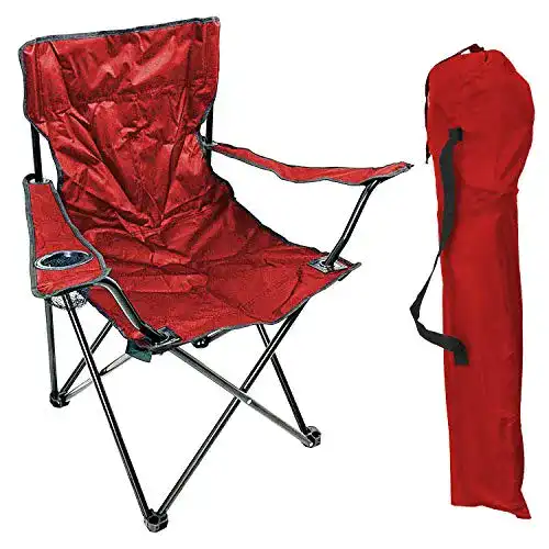 Campingstuhl Beek Faltstuhl mit Getränkehalter für Angler und Outdoor