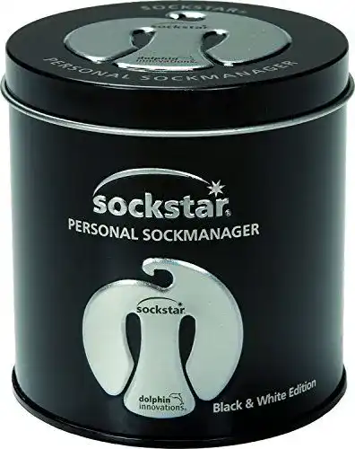 Sockenklammer Sockstar Premium Geschenkbox mit 20 Sockenclips