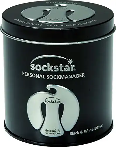 Sockenklammer Sockstar Premium Geschenkbox mit 20 Sockenclips