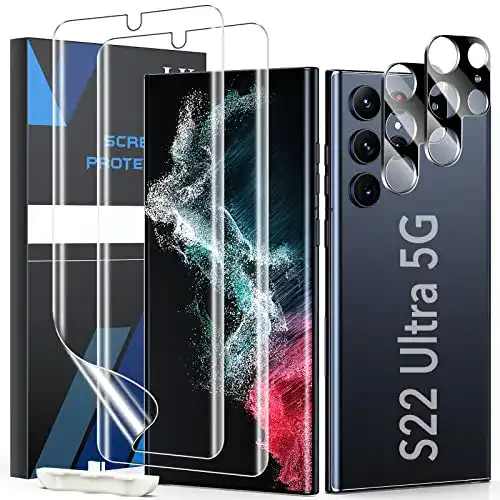 Displayschutzset für Samsung Galaxy S22 Ultra mit Panzerglas und TPU-Folien