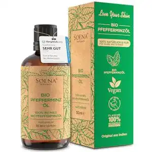 Bio Pfefferminzöl Soena – Natürliches ätherisches Öl für Aromatherapie