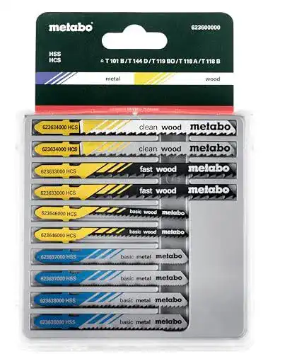 Metabo Stichsägeblatt Sortiment 3, 623600000 für Holz, Metall und Kunststoff
