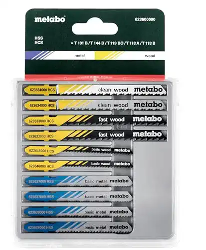 Metabo Stichsägeblatt Sortiment 3, 623600000 für Holz, Metall und Kunststoff