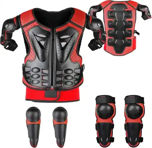 Brustpanzer für Kinder – 5 Stück Motorrad Schutz Jacke