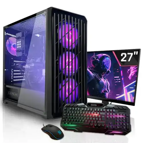 Systemtreff Basic Gaming PC Set mit AMD Ryzen 5 4500 und Nvidia GTX 1650