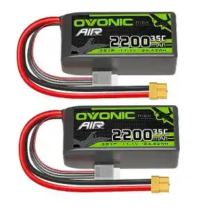 OVONIC 3S Lipo Akku 35C 2200mAh 11.1V Kurzpack mit XT60 Anschluss