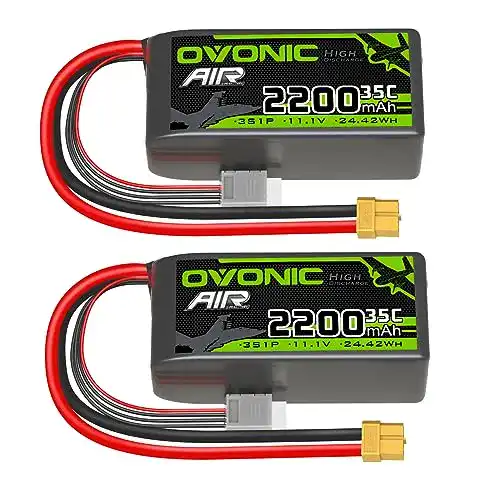 OVONIC 3S Lipo Akku 35C 2200mAh 11.1V Kurzpack mit XT60 Anschluss