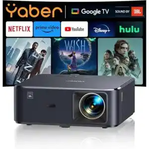 Yaber K2s LED-Beamer mit integriertem TV-Dongle und NFC-Technologie
