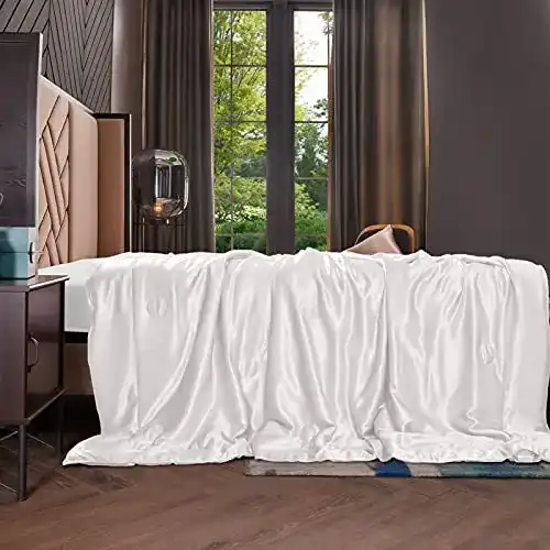Seidendecke THXSILK aus Bio-Maulbeerseide in Weiß